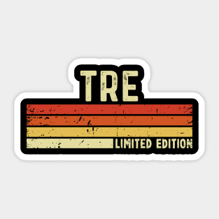 Tre Name Vintage Retro Limited Edition Gift Sticker